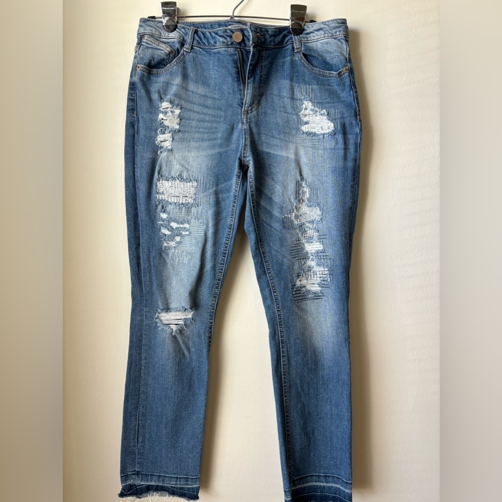 Twentyone black- by rue21-Mid-Rise Skinny Jeans- Size 11/12R Excellent Pre-owned